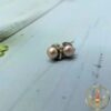 Pink Pearls Stud Earrnings