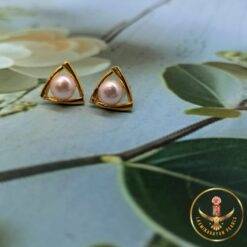 pearl stud earrings