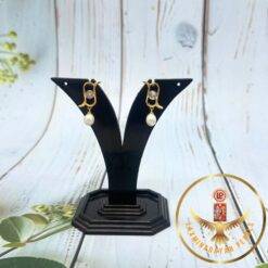 Stone and Pearls jhumkas