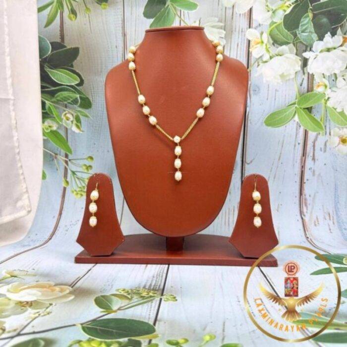 Beautiful Oval Pearls Taar Mala | Laxminarayan Pearls