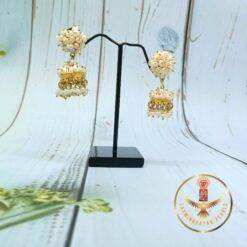 Pearls Jhumkas