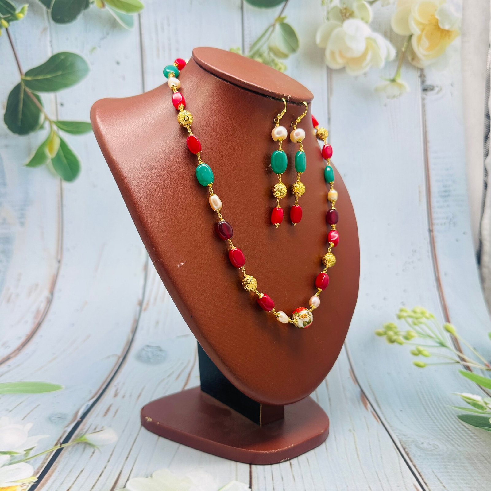 Multi Colour Taar Mala Set - Image 2