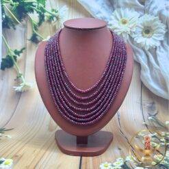 Multi Layer Ruby Necklace