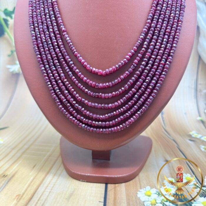 Multi Layer Ruby Necklace - Image 4