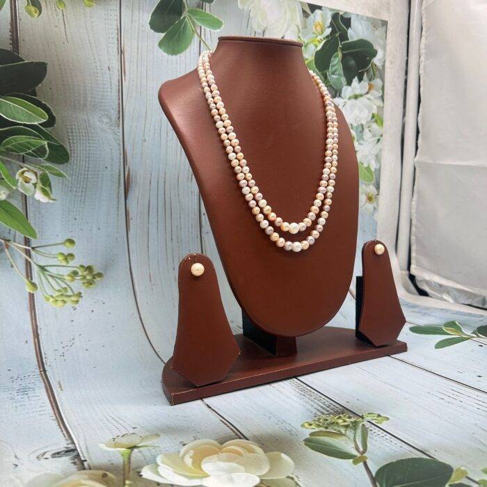 Elegant Doble Layer Pearl Necklace | Laxminarayan Pearls - Image 2