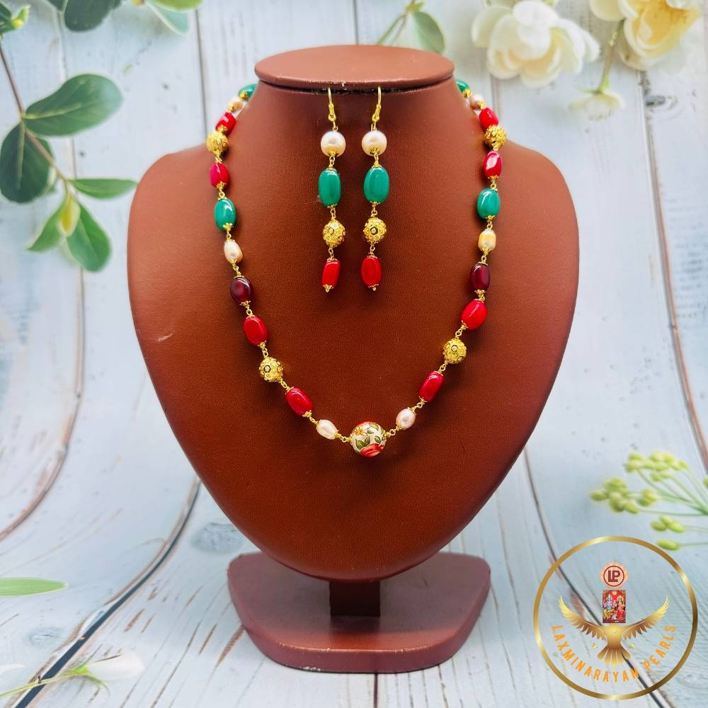 Multi Colour Taar Mala Set