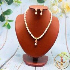 Pearl Pendant Necklace Set