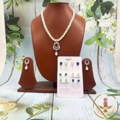 Graceful Button Pearl Necklace | Laxminarayan Pearls