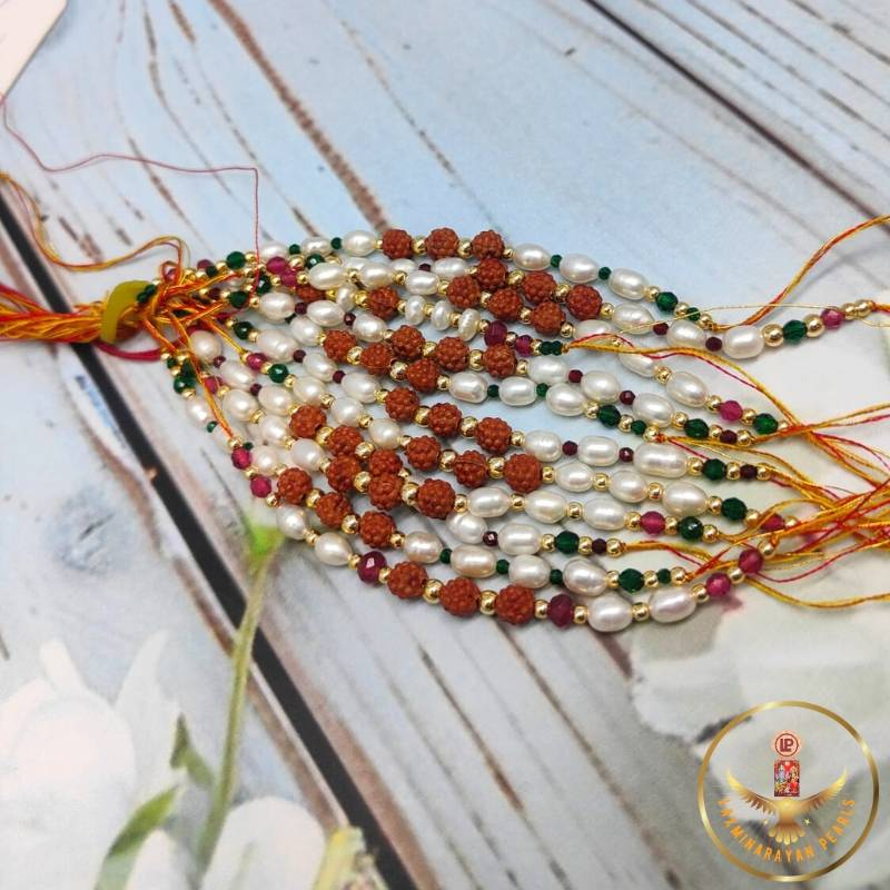 Oval Pearl Rakhi - Image 2