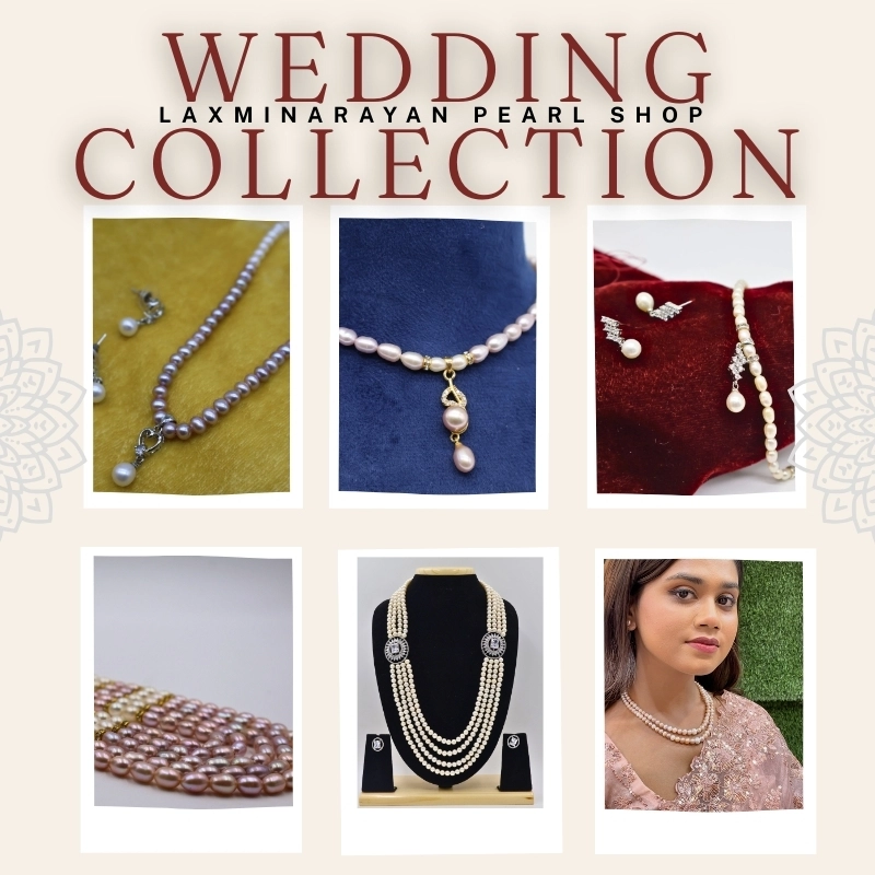 "Pearl jewellery for weddings, festivals, parties and office wear – Hyderabad pearls and single pearl necklaces"
