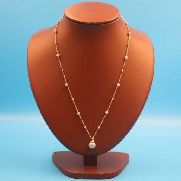 Alternative view of Real Single Pearl Necklace