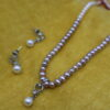 pink pearl necklace