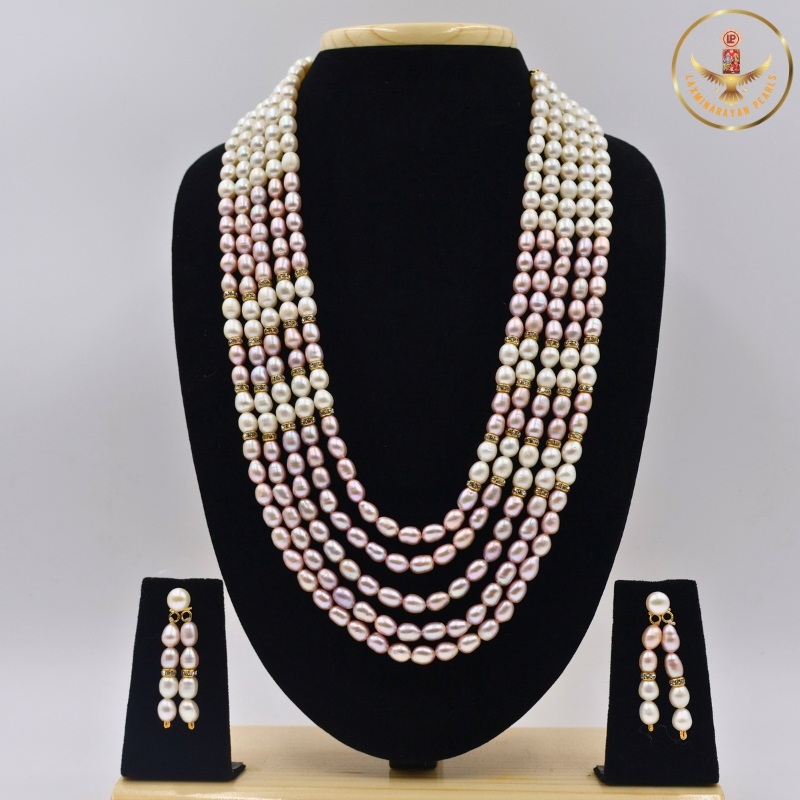 5 layer pearl necklace