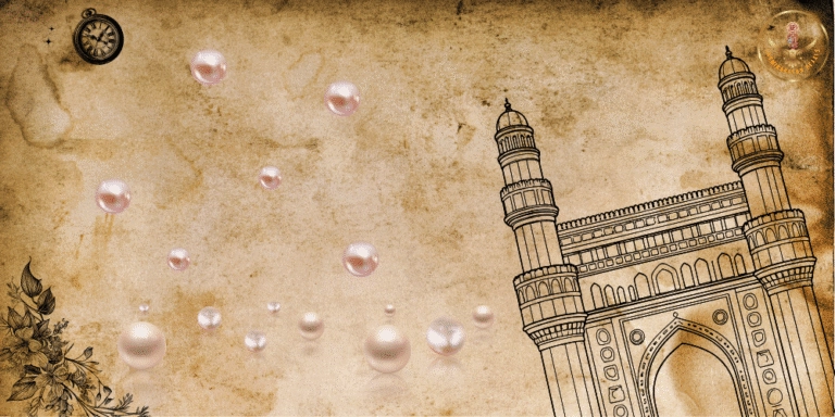 Hyderabad City of Pearls with Charminar, Laad Bazaar, pearl shopping and authentic single pearl necklaces, mother of pearl necklaces, and bracelets