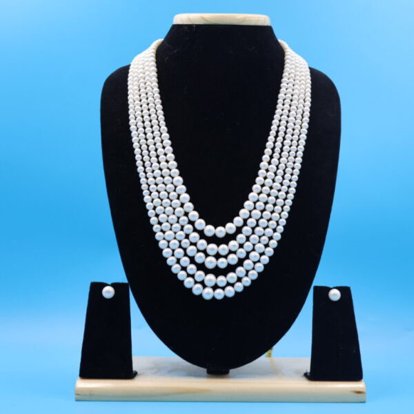 Alternative view of Five layer Graduation Pearl Necklace