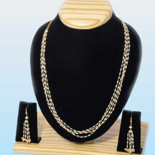 Alternative view of Multi layer Rice Pearl Taar mala