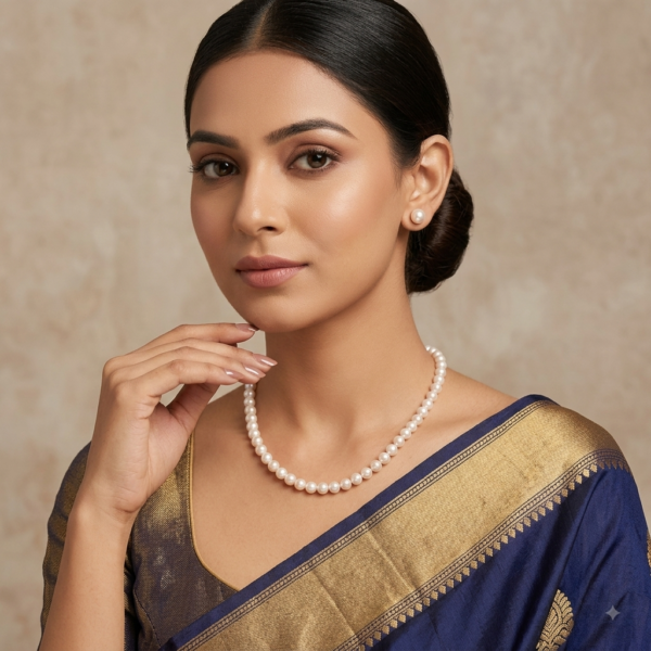 Round Pearl Necklace