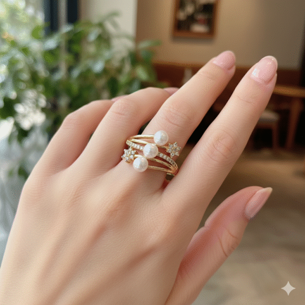 pearl stackable ring