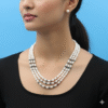 Three Layer Pearl necklace set