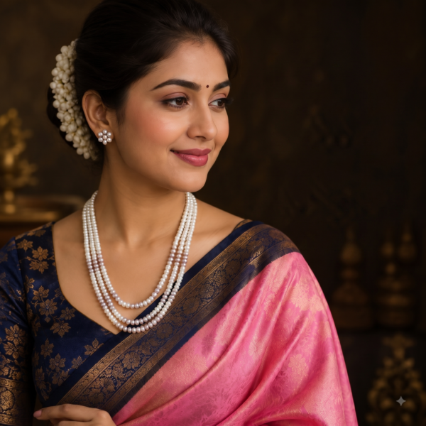 Three Layer Pearl Necklace
