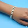 Emerald Oval Pearl Bracelet