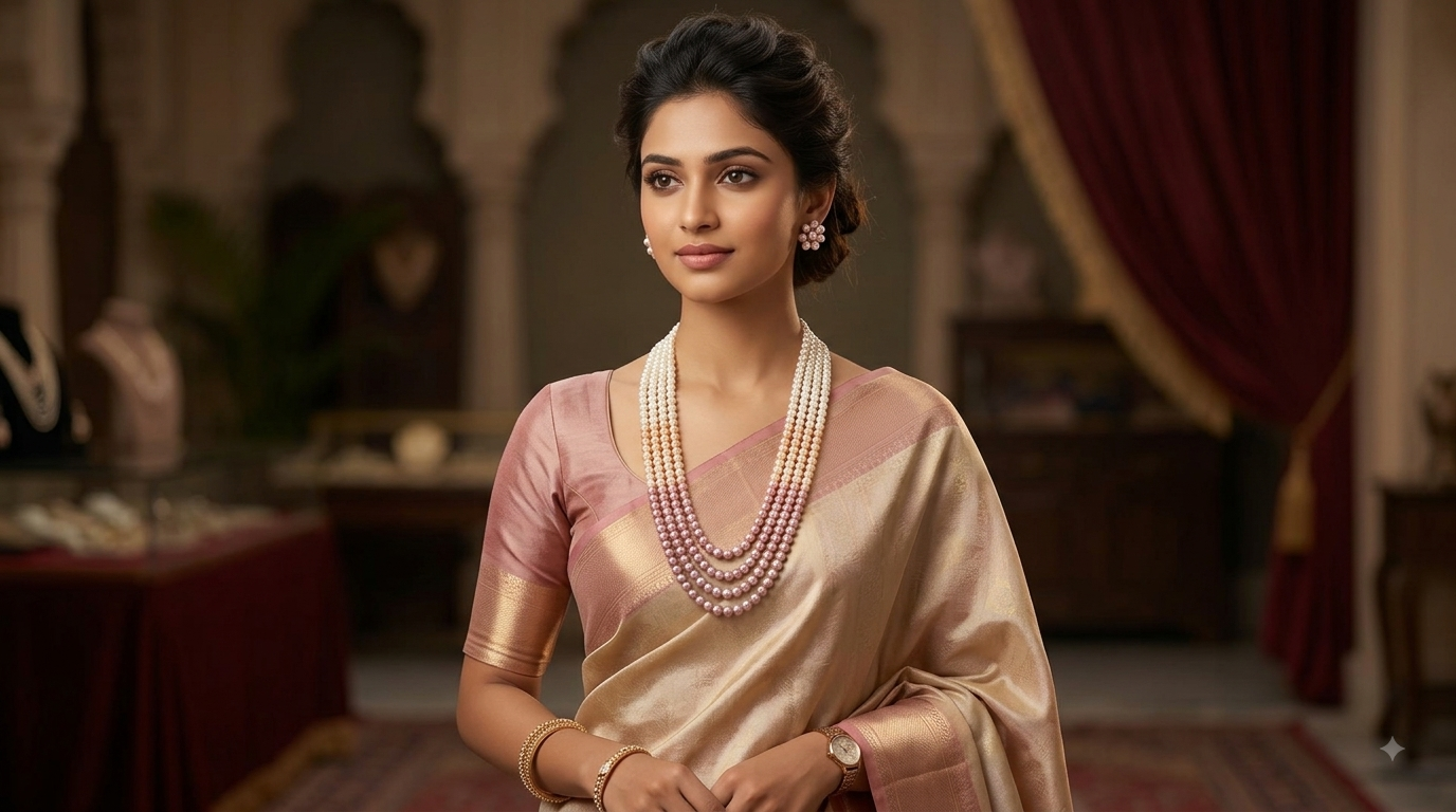 Four Layer Pearl Necklace