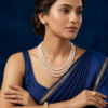 Three Layer Grey Pearl Necklace