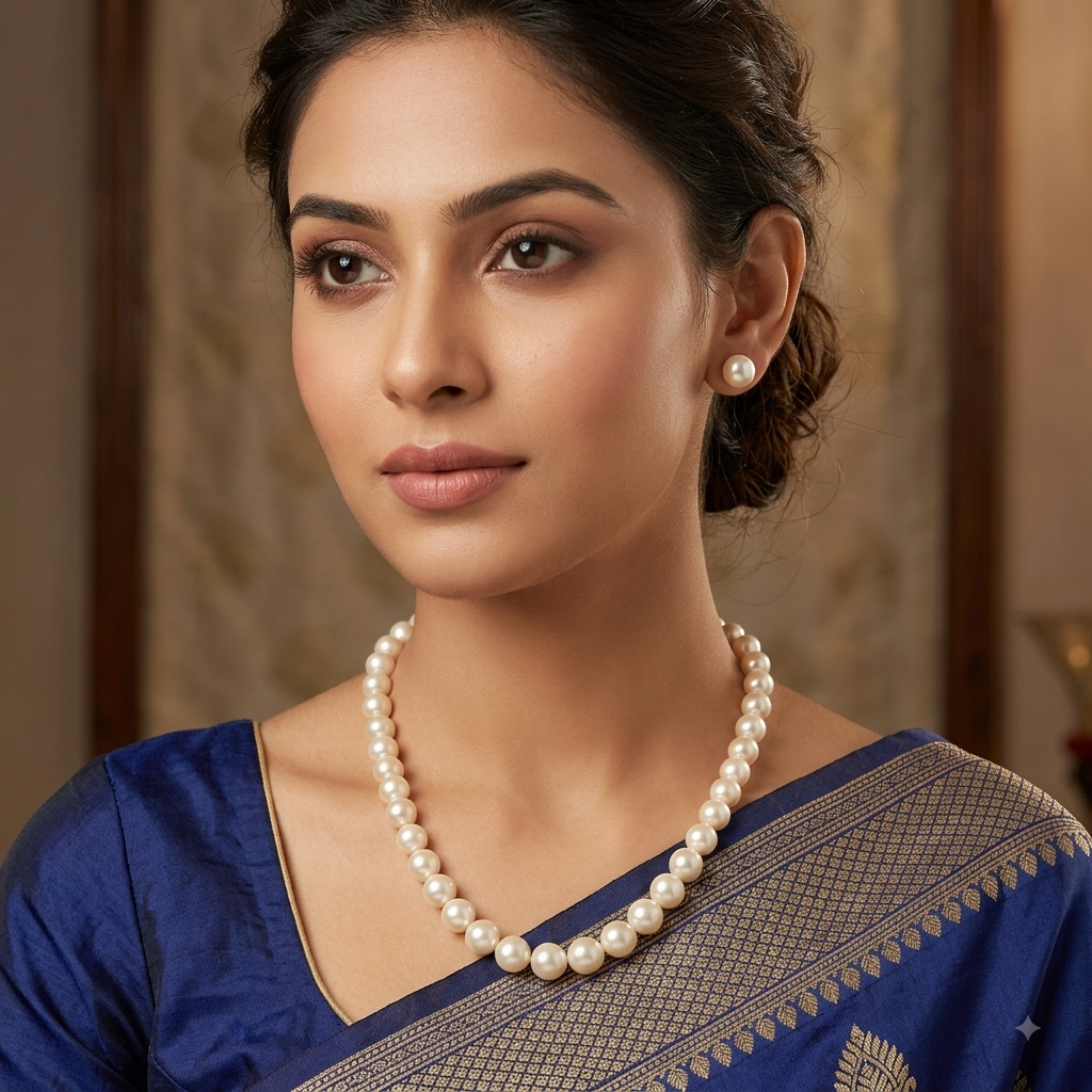 Single line Pearl Necklace