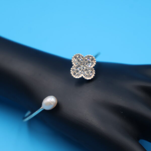 Alternative view of CZ Kada Pearl Bracelet