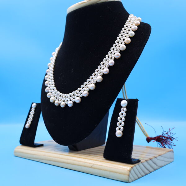 Alternative view of Jali Cream Pearl Necklace