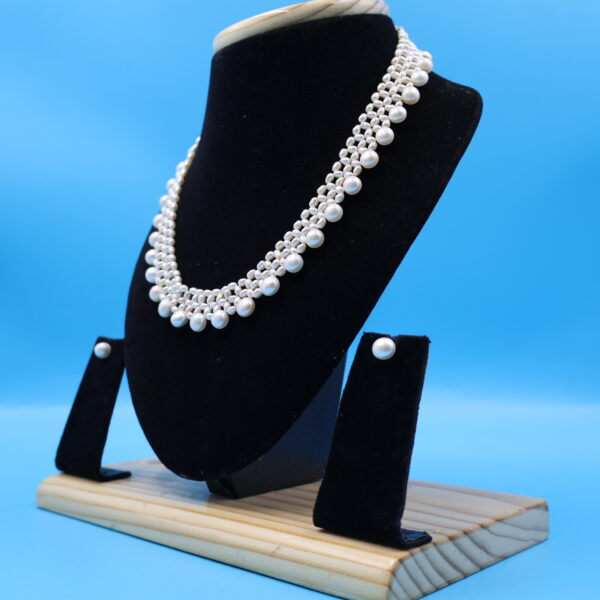 Alternative view of Beautiful Jali Pearl Necklace