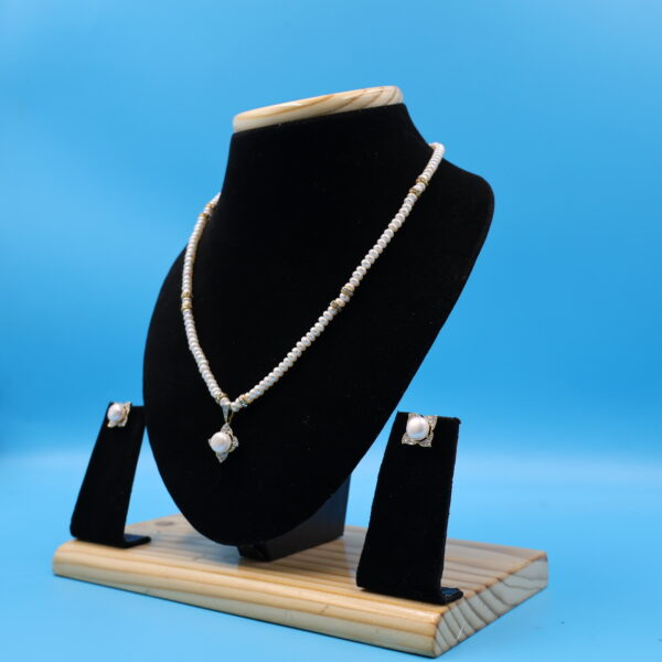 Alternative view of CZ Moti Pendant Necklace