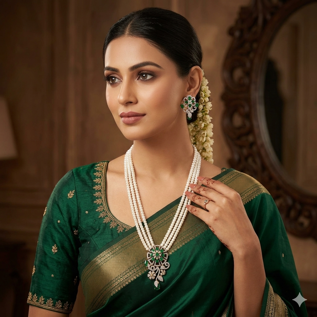 pendant Pearl Necklace Sets