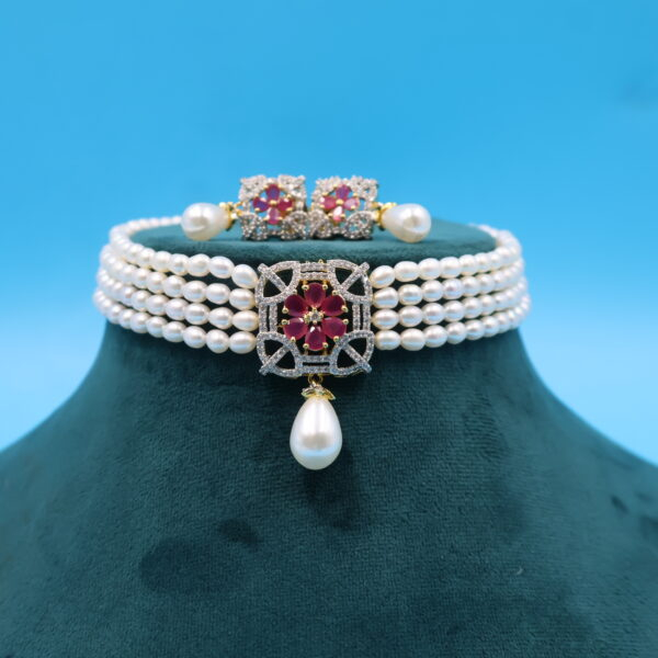 Alternative view of Pearl Choker necklace