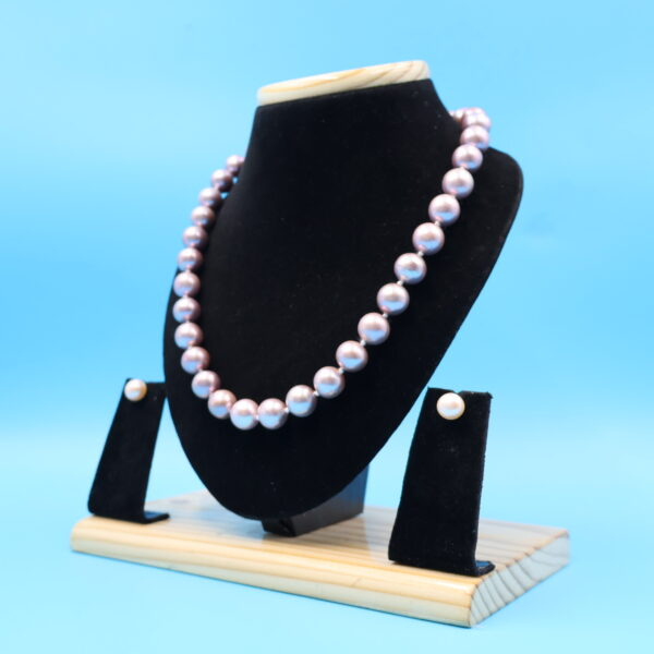 Alternative view of Grey Nat Pearl Necklace