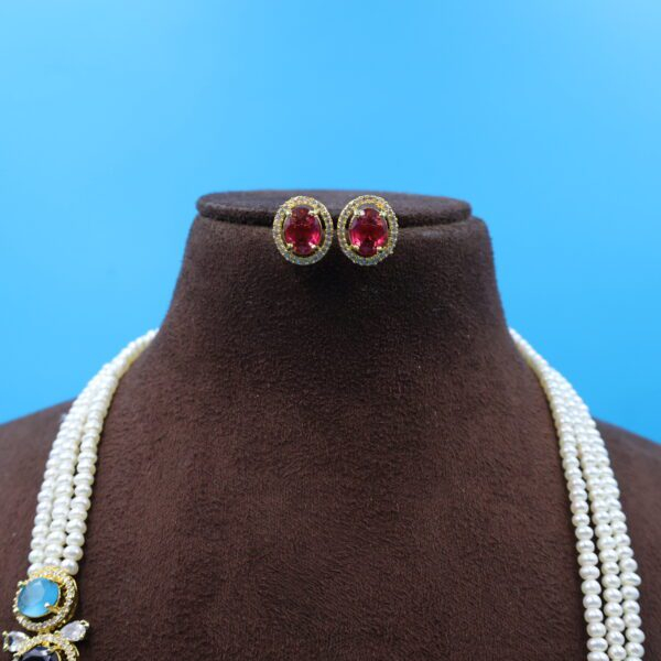 Alternative view of Multi Stone Side Brooch