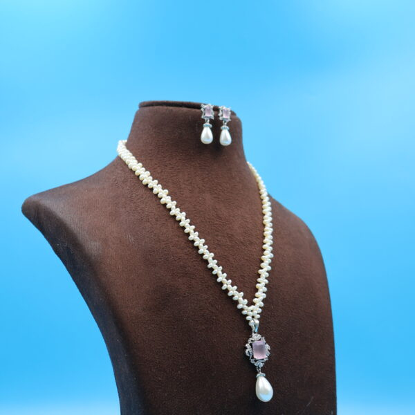 Alternative view of Chandani Real Pearl Necklace