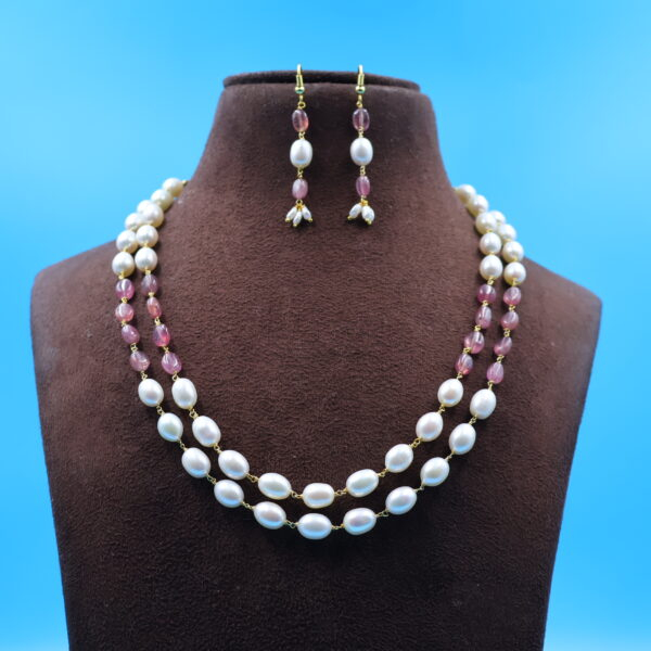Alternative view of Double Layer Pearl Taar Mala