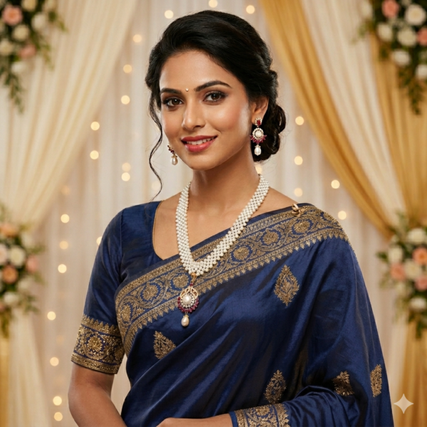 jali Pendant Pearl Necklace Sets