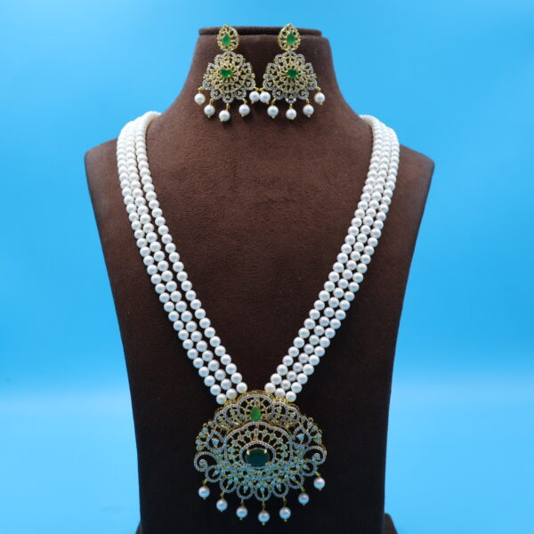 Alternative view of CZ Emerald Pendant Rani Haar