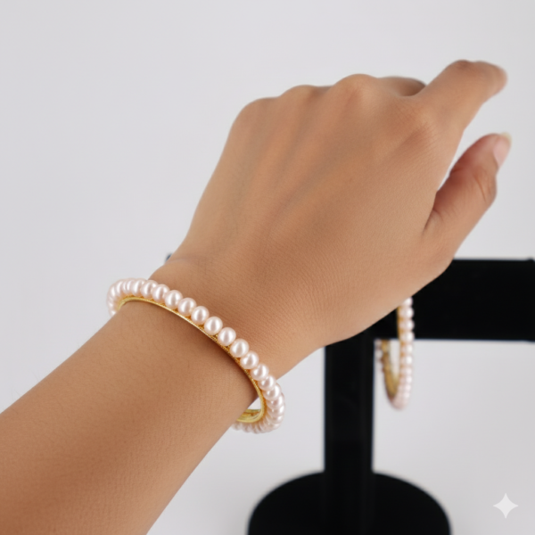 Pearl Bangle Bracelet