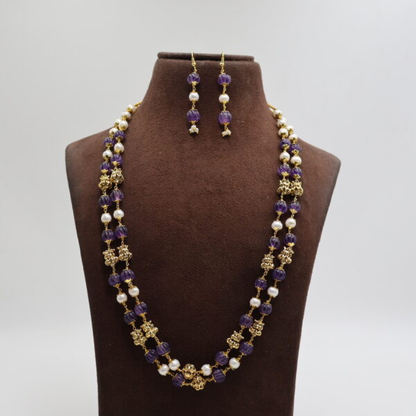 Alternative view of Lotus flower Pearl Taar Mala