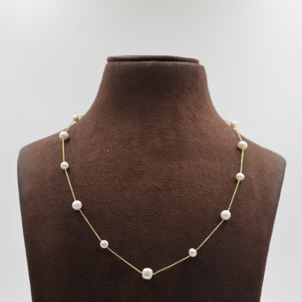 Alternative view of Classic White Pearl Gold Sets