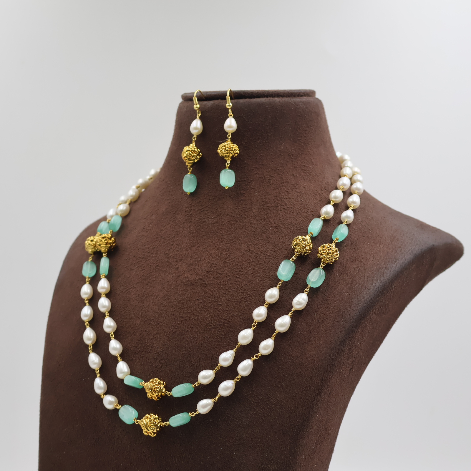 Oval Pearl Nakshi Ball Tar mala - Image 2