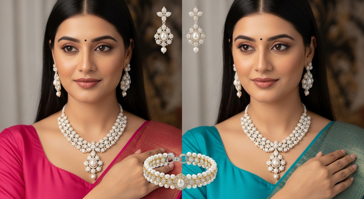 Pearl Jewelry Set for Women