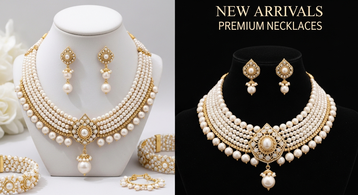 real pearl necklace set