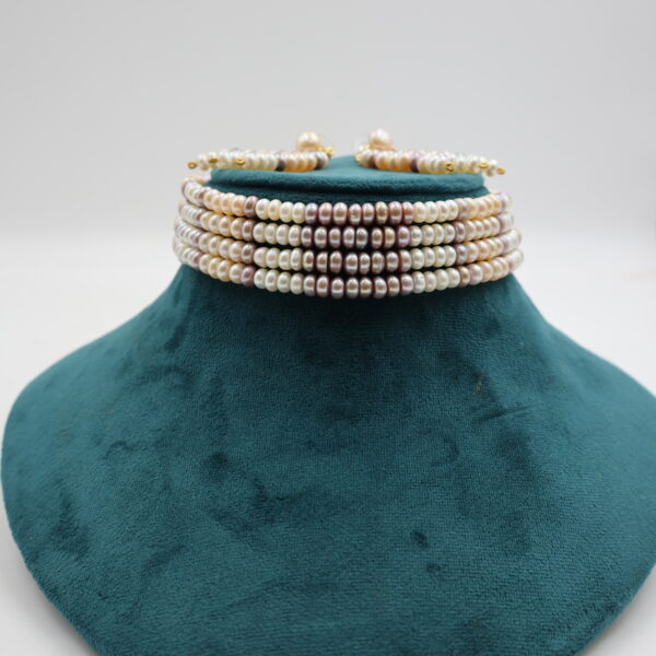 Alternative view of Four Layer Pearl Choker