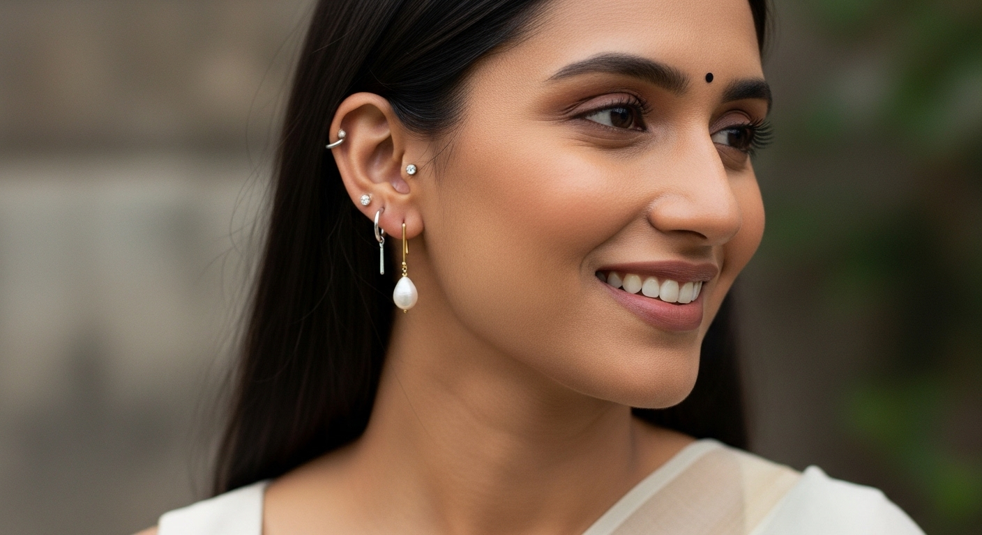 silver earrings hoops for women