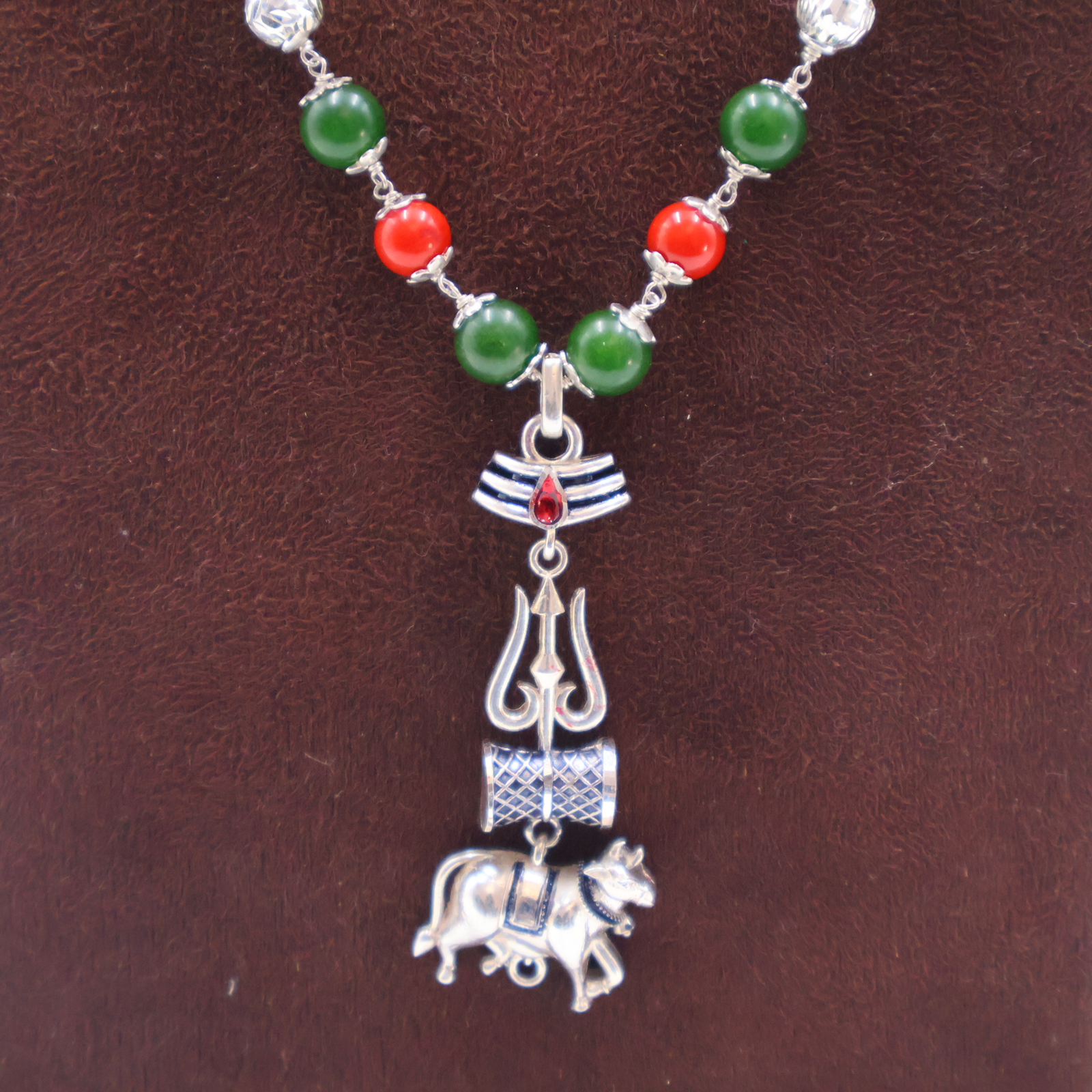 Varanasi Silver Pendant Mala - Image 5
