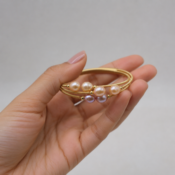 Alternative view of Malty Colour Pearl braclet